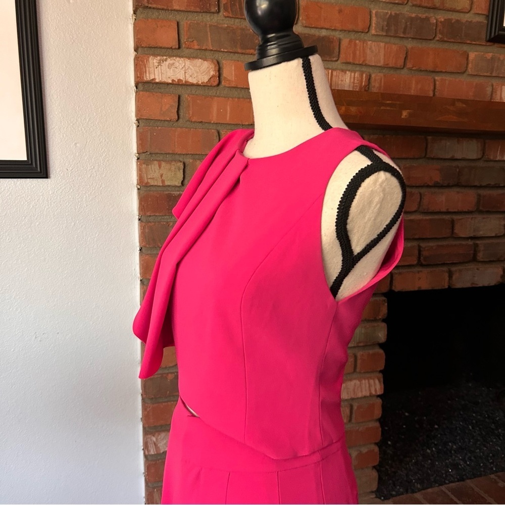 Alice + Olivia Marin Ruffle Top & Shavon Cut Out Wide Leg Pants Set Pink Sz 2/4 - Picture 5 of 12